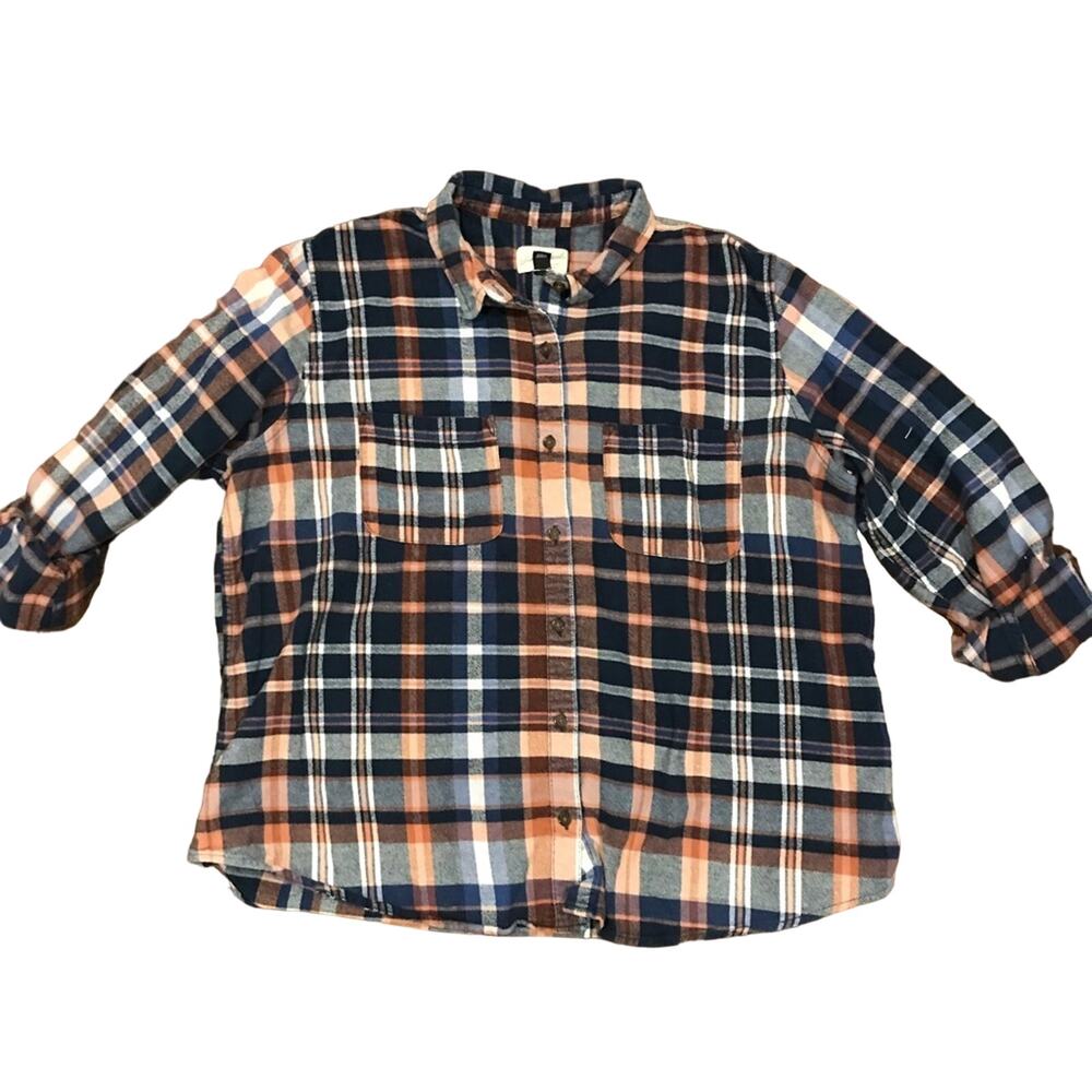 Universal Thread Women’s Flannel Button-Down Shirt Size Large